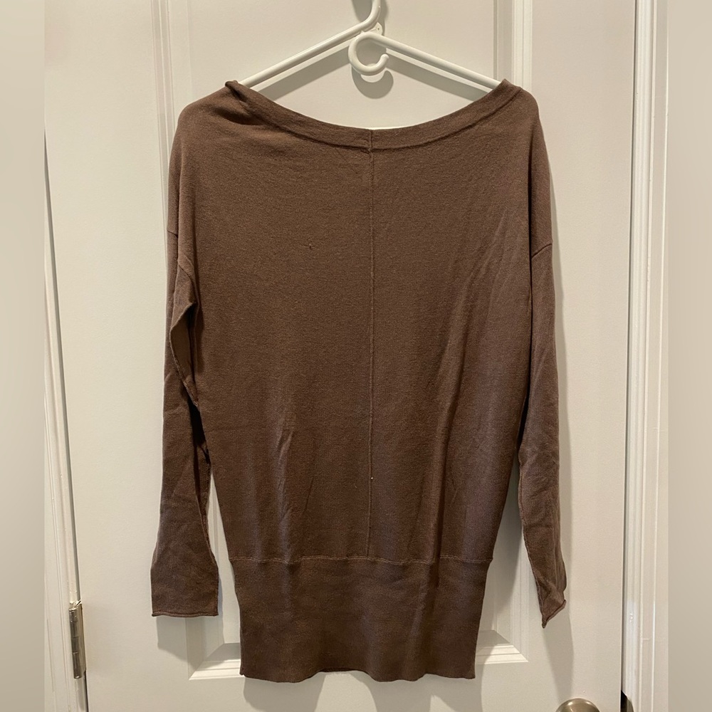 Top in cotton, brown XS